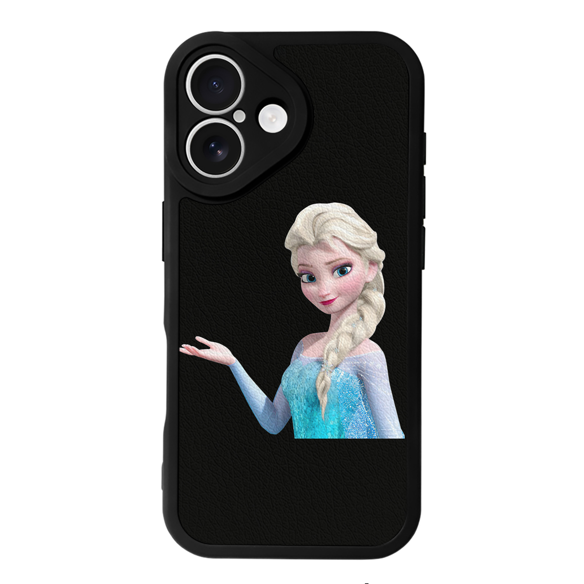 （画像用） アナと雪の女王 アンナ エルサ Frozen Anna Elsa 【iPhone 16シリーズ対応】シリコンスマホケース（レザー調） 材質：シリコン